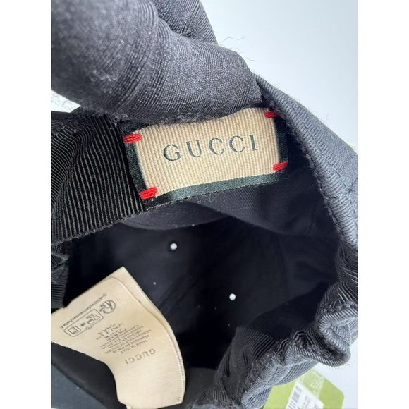 Gucci Men’s Patch 25 Baseball Cap Hat Black M  751400 - Picture 13 of 14